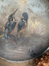 Load image into Gallery viewer, French Handpainted Kingfisher Concave Charger
