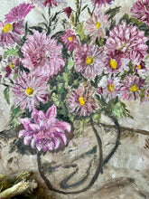 Load image into Gallery viewer, Stunning Michaelmas Daisy Oil on Canvas
