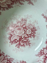 Load image into Gallery viewer, Large Pink Transferware Ironstone Bowl
