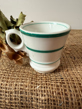 Load image into Gallery viewer, Gorgeous French Green Striped Brulot Cup
