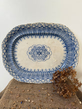 Load image into Gallery viewer, Fabulous Large Blues Oval Platter
