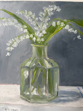 Load image into Gallery viewer, Lily of the Valley Oil painting
