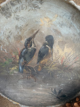 Load image into Gallery viewer, French Handpainted Kingfisher Concave Charger
