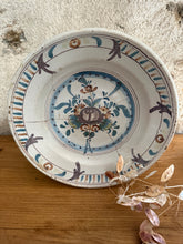 Load image into Gallery viewer, French Faience Antique Stapled Gentle Toned Plate
