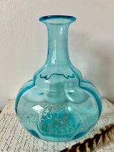 Load image into Gallery viewer, Turquoise French Glass Vase
