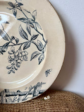 Load image into Gallery viewer, French Blue Bird Transfeware Plate
