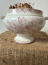 Load image into Gallery viewer, Gently Crazed French Pink Ironstone Soupiere
