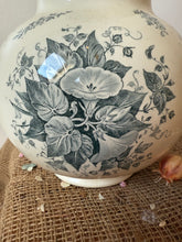 Load image into Gallery viewer, Stunning French Transferware Large Green Grey Ironstone Jug
