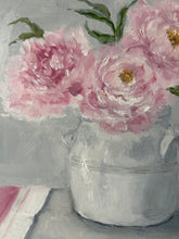 Load image into Gallery viewer, Frilly Peony Oil Painting
