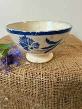 Load image into Gallery viewer, French Vintage Blue Floral Cafe au lait
