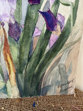 Load image into Gallery viewer, Gorgeous French Irises Watercolour
