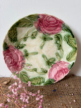Load image into Gallery viewer, French Vintage Majolica Roses Plate
