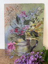 Load image into Gallery viewer, French Bright Floral Oil on Board
