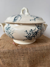 Load image into Gallery viewer, French Huge Blue Transferware Soupiere

