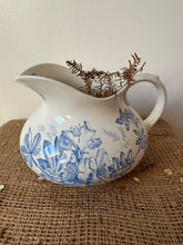 Load image into Gallery viewer, French Vintage Blue and White Tubby Jug
