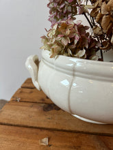 Load image into Gallery viewer, Cream French Vintage Ironstone Soupiere
