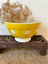 Load image into Gallery viewer, Sunshine Yellow Vintage Polka Dot cafe au lait

