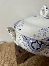 Load image into Gallery viewer, French Blue Transferware Soupiere
