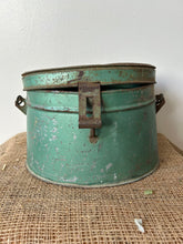 Load image into Gallery viewer, Chippy Green Galvanised French Bait Box
