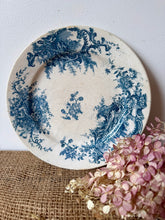 Load image into Gallery viewer, Pretty French Blue Transferware Plate
