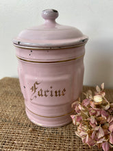 Load image into Gallery viewer, Set of 5 French Pink Enamel Canisters
