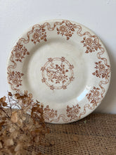 Load image into Gallery viewer, Pretty French Sepia Transferware Plate
