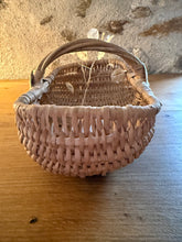Load image into Gallery viewer, French Bleached Wicker Foraging Basket
