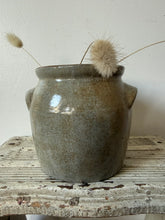 Load image into Gallery viewer, French Mottled Grey Confit Pot
