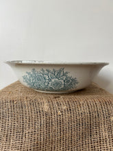 Load image into Gallery viewer, French Greeny Blue  Transferware Large Wash Bowl
