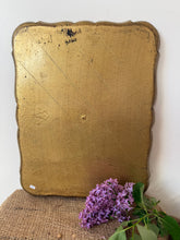Load image into Gallery viewer, Pretty Pink and Gold Vintage Florentine Tray
