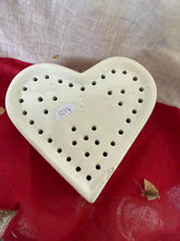 Load image into Gallery viewer, French Vintage Ironstone Heart Faisselle
