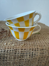 Load image into Gallery viewer, Pair of Yellow Vintage Digoin Cups
