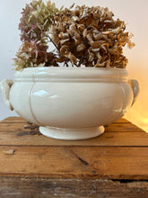 Load image into Gallery viewer, Cream French Vintage Ironstone Soupiere
