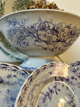 Load image into Gallery viewer, French Deep Floral Ironstone Bowl
