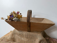 Load image into Gallery viewer, French Vintage Wooden Trug
