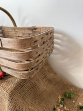 Load image into Gallery viewer, French Vintage Wooden Slatted Basket
