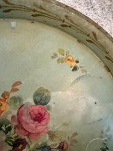 Load image into Gallery viewer, Gorgeous French Antique Hand Painted Metal Tray
