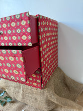 Load image into Gallery viewer, Set of French Fabric Covered Vintage Drawers

