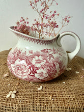 Load image into Gallery viewer, French Pink Ironstone Tubby Sarreguimes Jug
