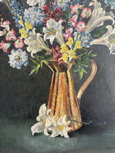 Load image into Gallery viewer, Stunning Vintage Floral Oil Painting
