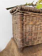 Load image into Gallery viewer, Vintage Wicker Fishing Basket
