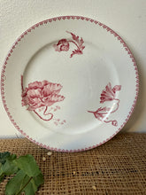 Load image into Gallery viewer, Pretty Vintage French Pink Poppy Plate
