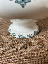 Load image into Gallery viewer, French Transferware Greeny Blue Soupiere
