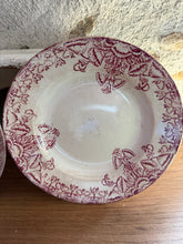 Load image into Gallery viewer, French Vintage Pink Transferware Dishes
