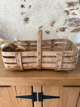 Load image into Gallery viewer, Bleached French Rustic Bentwood Basket

