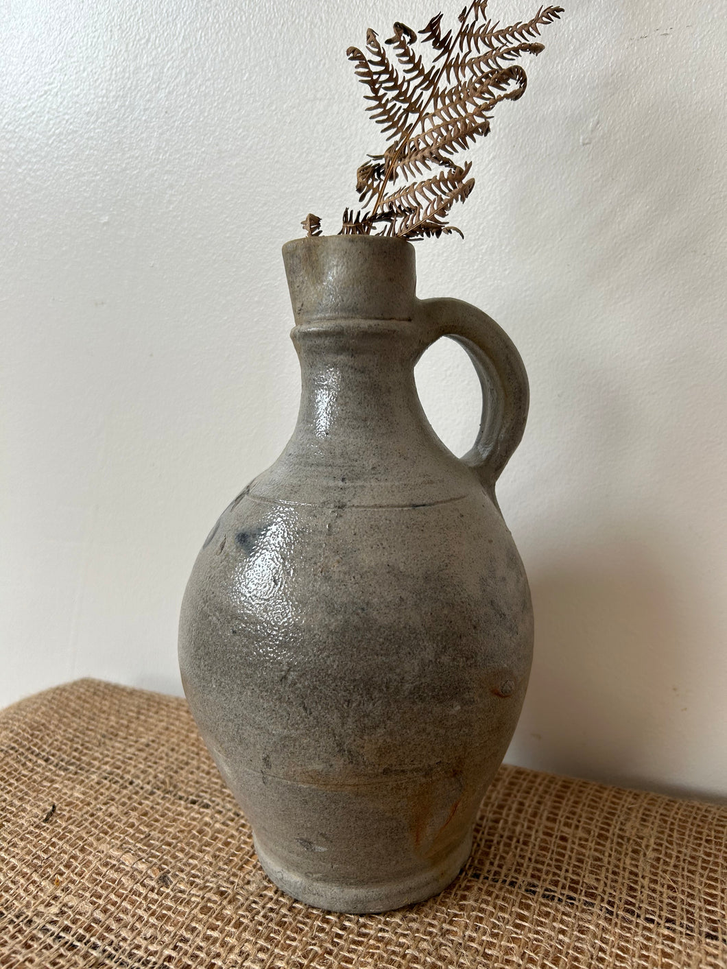 French Stoneware Blue/Grey Jug