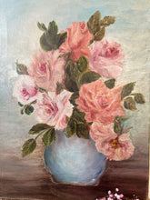 Load image into Gallery viewer, Vintage Roses Oil on Canvas
