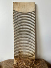 Load image into Gallery viewer, Bleached Wooden Vintage Washboard
