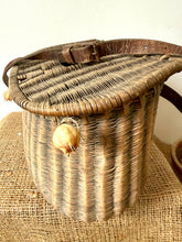 Load image into Gallery viewer, French Vintage Wicker Fishing Creel

