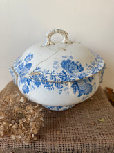 Load image into Gallery viewer, Large Blue Ironstone Soupiere
